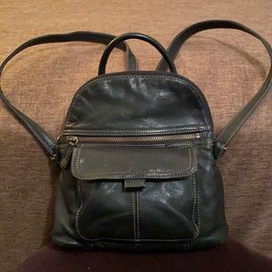Fossil black small backpack/purse